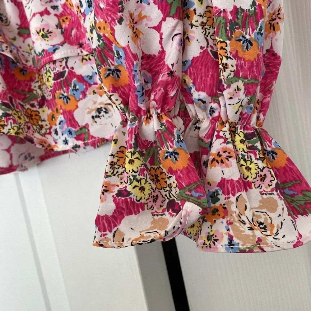 Floral Ruffle Top - SHEIN - Picture 5 of 6